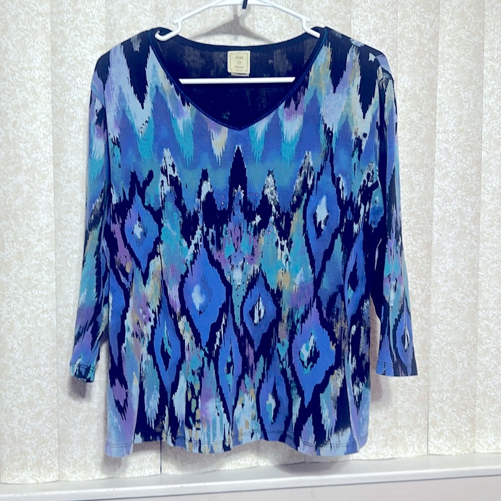 Multicolor Geometric Pattern Top - image 1
